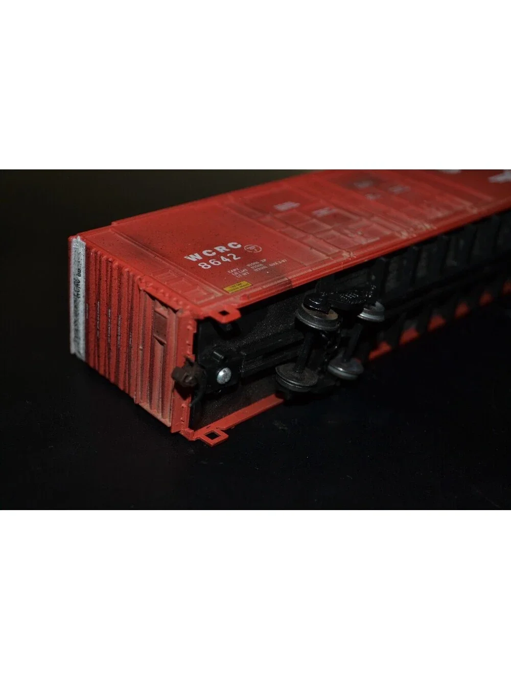 Athearn HO Maxi-Cube  86' 8 Door Boxcar WCRC 8642 Weathered